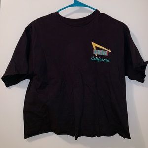 Official cropped In n Out Burger black tee